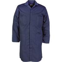Lab Coat, Poly-Cotton, 32, Navy Blue FMT Sales Ltd