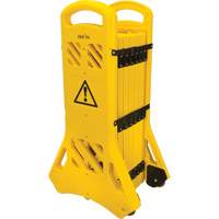 Portable Mobile Barrier, 40" H x 13' L, Yellow FMT Sales Ltd