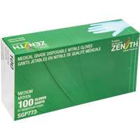 Puncture-Resistant Medical-Grade Disposable Gloves, Medium, Nitrile, 4.5-mil, Powder-Free, Blue, Class 2 FMT Sales Ltd