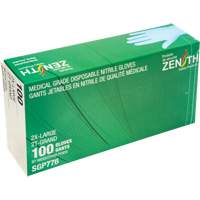 Puncture-Resistant Medical-Grade Disposable Gloves, 2X-Large, Nitrile, 4.5-mil, Powder-Free, Blue, Class 2 FMT Sales Ltd
