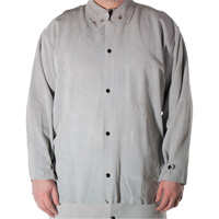 Cowhide Split Leather Welding Jacket, Leather, Small, Grey FMT Sales Ltd
