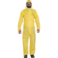 Microchem&reg; Medium-Duty Disposable Coveralls, Small, Yellow, Polypropylene FMT Sales Ltd