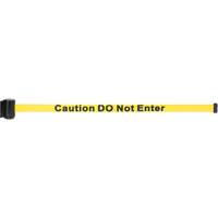 Wall Mount Barrier with Magnetic Tape, Steel, Screw Mount, 7', Yellow Tape FMT Sales Ltd