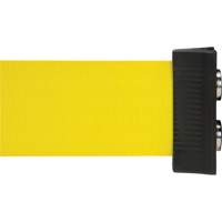 Wall Mount Barrier with Magnetic Tape, Steel, Screw Mount, 7', Yellow Tape FMT Sales Ltd