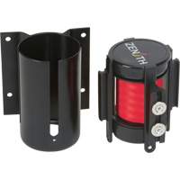 Wall Mount Barrier with Magnetic Tape, Steel, Screw Mount, 7', Red Tape FMT Sales Ltd