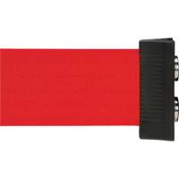 Wall Mount Barrier with Magnetic Tape, Steel, Screw Mount, 7', Red Tape FMT Sales Ltd