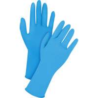 Gants jetables en latex, T-Grand, Latex, 14 mils, Sans poudre, Bleu FMT Sales Ltd