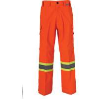 All-Season High Visibility Ventilated Mining Pants, Poly-Cotton, 28, High Visibility Orange FMT Sales Ltd