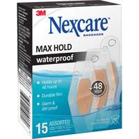 Nexcare Max-Hold Waterproof Bandages, Assorted, Plastic, Sterile FMT Sales Ltd