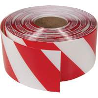 Ruban de marquage tr&egrave;s r&eacute;sistant pour plancher ArmorStripe, 4" x 100', PVC, Rouge et blanc FMT Sales Ltd
