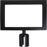 Sign Frame for Crowd Control Post, Black FMT Sales Ltd