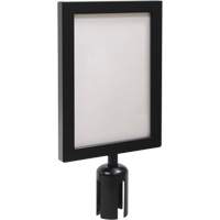 Sign Frame for Crowd Control Post, Black FMT Sales Ltd