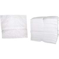 Feuilles absorbantes p&eacute;trochimiques, Huile seulement, 19" x 17", 38,7 gal. d'absorption FMT Sales Ltd