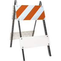 Prismatic Barricade, Folding, 24" L x 45" H, Orange/White FMT Sales Ltd