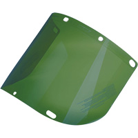 Dynamic Formed Faceshield, Polycarbonate, Green Tint FMT Sales Ltd