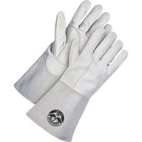 Gants de soudage &agrave; l'arc TIG, Cuir de ch&egrave;vre refendu, Taille Grand FMT Sales Ltd