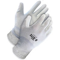 X-Site Anti-Static Coated Gloves, 8, Polyurethane Coating, 15 Gauge, Nylon/Copper Shell FMT Sales Ltd