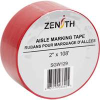 Aisle Marking Tape, 2" x 108', PVC, Red FMT Sales Ltd