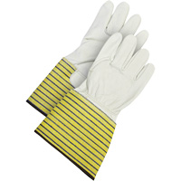 Gants d'ajusteur traditionnels, Grand, Paume en Cuir fleur de vache, Doublure en Molleton FMT Sales Ltd