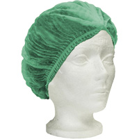 Ronco Care Pleated Bouffant Cap, Polypropylene, 21", Green FMT Sales Ltd