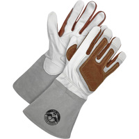 Gants de soudage &agrave; l'arc TIG Gander Brand avec renfort thermique, Cuir fleur de ch&egrave;vre, Taille Petit FMT Sales Ltd