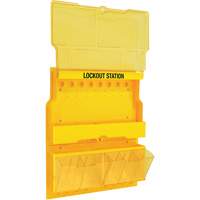Deluxe Lockout Station with Cover and Trilingual Labels, None Padlocks, 32 Padlock Capacity, Padlocks Not Included FMT Sales Ltd