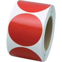 Marking Shapes, Circle, 3" L x 3" W, Red, Vinyl FMT Sales Ltd