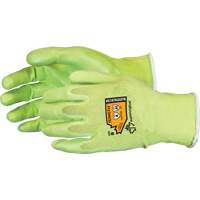 Gants &agrave; haute visibilit&eacute; en fibre de filament composite r&eacute;sistants aux coupures, Taille 5, Calibre 18, Rev&ecirc;tement Mousse de nitrile, Enveloppe en TenActiv, ANSI/ISEA 105 niveau 4 FMT Sales Ltd