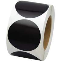 Coloured Marking Dots, Circle, 3" L x 3" W, Black, Vinyl FMT Sales Ltd