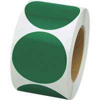 Coloured Marking Dots, Circle, 3" L x 3" W, Green, Vinyl FMT Sales Ltd