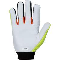 ClutchGear&reg; High-Visibility Mechanic's Gloves, Grain Goatskin Palm, Size Medium FMT Sales Ltd