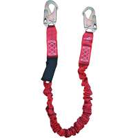ShockSorb Internal Shock Lanyard, 6', Snap Hook Center, Snap Hook Leg Ends, Polyester FMT Sales Ltd