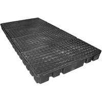 Black Diamond Low Profile Spill Pallet, 102 US gal. Spill Capacity, 96" x 49" x 6.5" FMT Sales Ltd