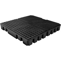 Black Diamond Low Profile Spill Pallet, 51 US gal. Spill Capacity, 49" x 48" x 6.5" FMT Sales Ltd