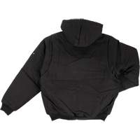 Blouson d'aviateur en toile lourde avec capuchon, Hommes, Moyen (grande taille), Noir FMT Sales Ltd