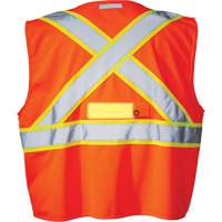 SV350 X-Back Safety Vest with Light, High Visibility Orange, Small, Polyester FMT Sales Ltd