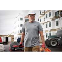 Hybrid Work Tee Shirt, Men's, Small, Grey FMT Sales Ltd