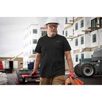Hybrid Work Tee Shirt, Men's, Small, Black FMT Sales Ltd