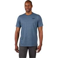 Hybrid Work Tee Shirt, Men's, Small, Blue FMT Sales Ltd