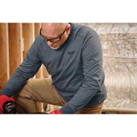 Hybrid Work Tee Shirt, Men's, Small, Blue FMT Sales Ltd