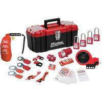 Trousse de cadenassage avec cadenas en thermoplastique de qualit&eacute; sup&eacute;rieure Zenex, Ensemble &eacute;lectrique, 21 composants compris FMT Sales Ltd