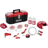 Trousse de cadenassage avec serrures en thermoplastique Zenex, Ensemble &eacute;lectrique/Vanne, 19 composants compris FMT Sales Ltd