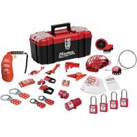 Trousse de cadenassage avec cadenas en thermoplastique de qualit&eacute; sup&eacute;rieure Zenex, Ensemble &eacute;lectrique/Vanne, 27 composants compris FMT Sales Ltd