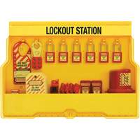 Premier Electrical Lockout Station, Thermoplastic Padlocks, 16 Padlock Capacity, Padlocks Included FMT Sales Ltd