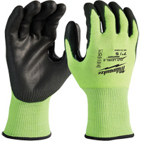 High-Visibility Cut-Resistant Gloves, Size Small, 15 Gauge, Nitrile/Polyurethane Coated, Polyethylene Shell, ANSI/ISEA 105 Level 3 FMT Sales Ltd