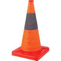 C&ocirc;ne de signalisation repliable, 18" h, Orange FMT Sales Ltd