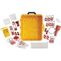 Electrical Lockout Station with Keyed Different Nylon Safety Lockout Padlocks, Plastic Padlocks, 60 Padlock Capacity, Padlocks Included FMT Sales Ltd