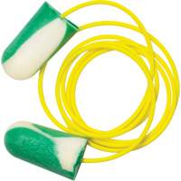 Bouchons d'oreilles biosourc&eacute;s Mega Bullet BioSoft, Vrac - Boîte, Avec cordon FMT Sales Ltd