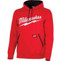 Chandail &agrave; capuchon de poids moyen avec logo Milwaukee, Hommes, Petit, Rouge FMT Sales Ltd