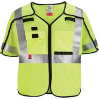 Breakaway Mesh Safety Vest, Black/High Visibility Lime-Yellow, Medium/Small FMT Sales Ltd